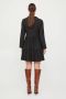 VILA A-lijn jurk VIKAWA van gerecycled polyester zwart - Thumbnail 2