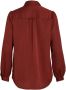 VILA blouse VIELLETTE van gerecycled polyester roodbruin - Thumbnail 2