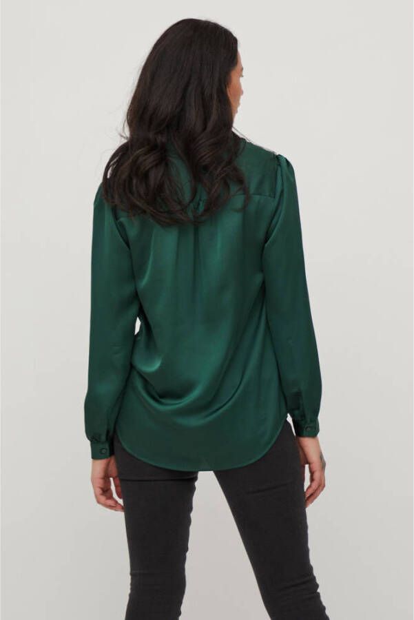 Vila Blouse Noos Ellette Satin Shirt L S Pineneedle - Foto 3