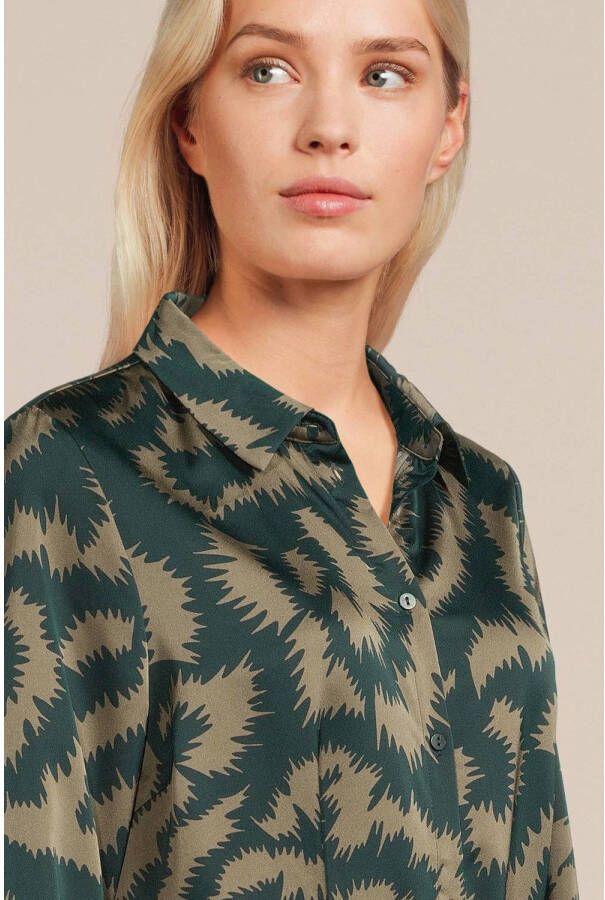 VILA blousejurk VIZOE van gerecycled polyester groen - Foto 4