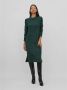 Vila Gebreide jurk VIRIL CREW NECK L S MIDI DRESS NOOS - Thumbnail 3