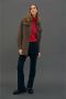 VILA flared broek VISIMINE met krijtstreep zwart - Thumbnail 3