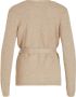Vila Mantel Ril Cardigan L S Natural Melange - Thumbnail 4
