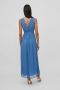 VILA semi-transparante maxi jurk VIRILLA van gerecycled polyester blauw - Thumbnail 4