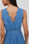 VILA semi-transparante maxi jurk VIRILLA van gerecycled polyester blauw - Thumbnail 5