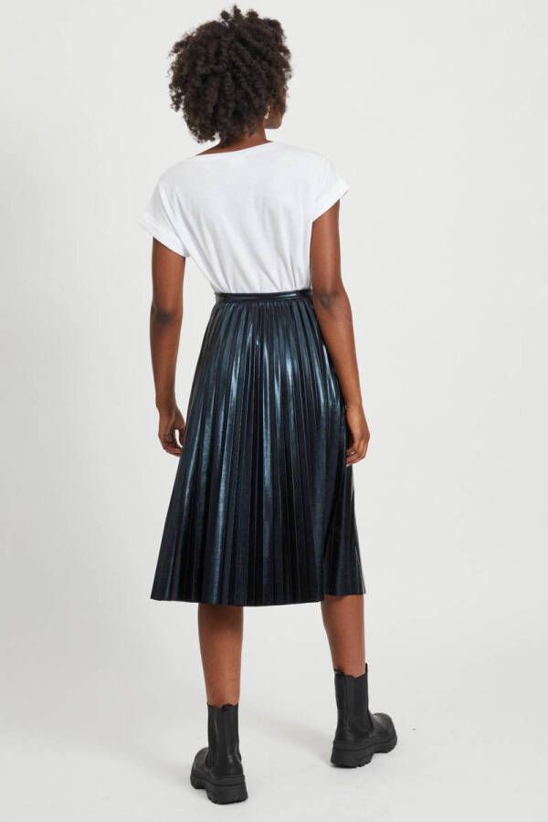 Vila Shirt met ronde hals VIDREAMERS NEW PURE T-SHIRT SU-NOOS Basic dames T-shirt met ronde hals en omgeslagen mouwen - Foto 3