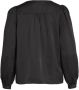 VILA geweven blouse VIELLETTE van gerecycled polyester zwart - Thumbnail 2
