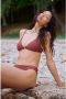 VILA voorgevormde triangel bikinitop VIPERLEY bruin - Thumbnail 2