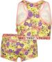 Vingino bh-top + short met bloemenprint geel roze - Thumbnail 4
