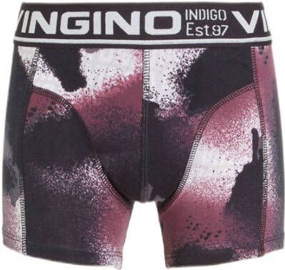 Vingino boxershort set van 2 rood zwart