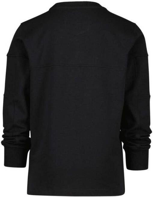 Vingino Daley Blind sweater Naft met printopdruk zwart