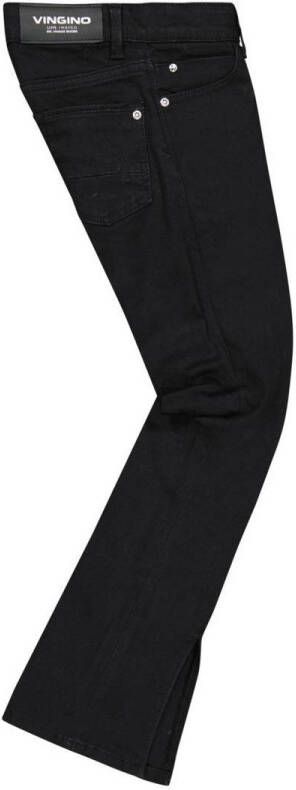VINGINO flared jeans Britte black Zwart Meisjes Stretchdenim 116