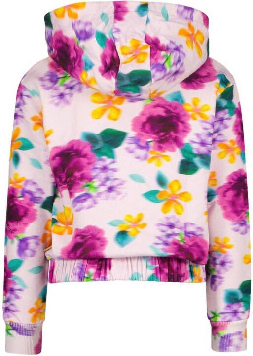 Vingino gebloemde hoodie NOLIVIA lila multicolor