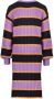 VINGINO gestreepte jurk Pien donkerblauw lila oranje Meisjes Viscose Ronde hals 116 - Thumbnail 2