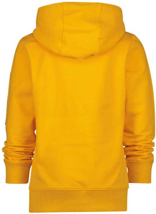 Vingino hoodie Niano met tekst warm geel