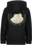 VINGINO hoodie Noell met backprint zwart Sweater Backprint 104 - Thumbnail 2
