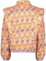 VINGINO jasje TELMIRA met all over print oranje lila wit Meisjes Katoen Openvallende hals 152 - Thumbnail 6