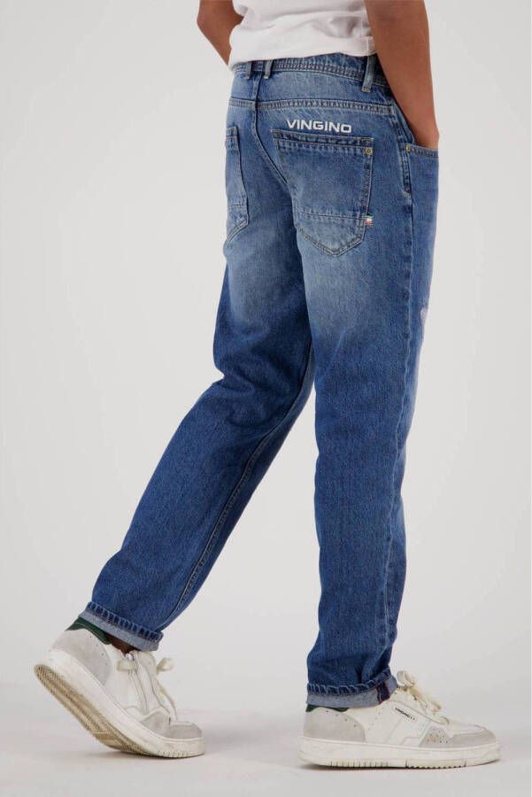 Vingino regular fit jeans Baggio Vintage met slijtage blue vintage