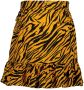 Vingino rok met zebraprint en ruches oker zwart - Thumbnail 2