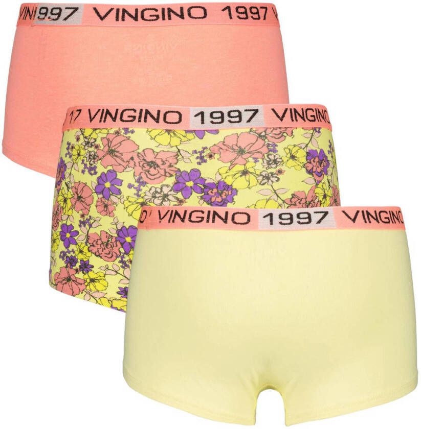 Vingino shorts set van 3 geel roze