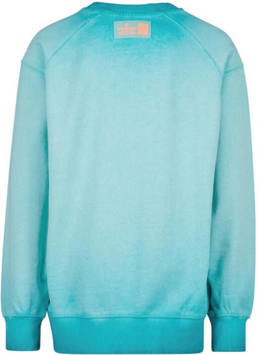 Vingino sweater met printopdruk lichtblauw