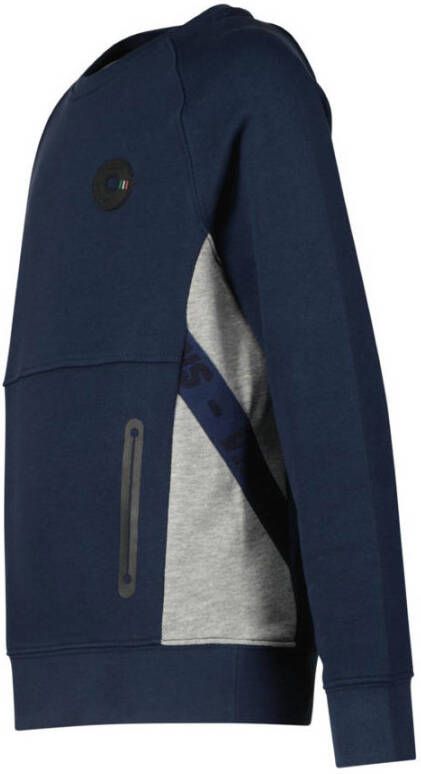 Vingino sweater Napy donkerblauw grijs melange
