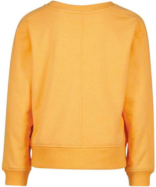 Vingino sweater NEMMA met tekst oranje