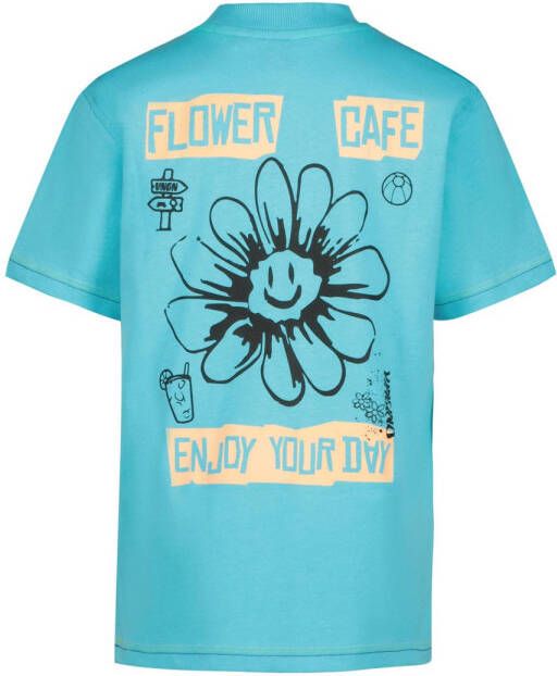 Vingino T-shirt Halsey met backprint blauw