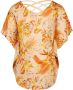 VINGINO T-shirt ILANA met all over print oranje multi Meisjes Viscose Boothals 152 - Thumbnail 2