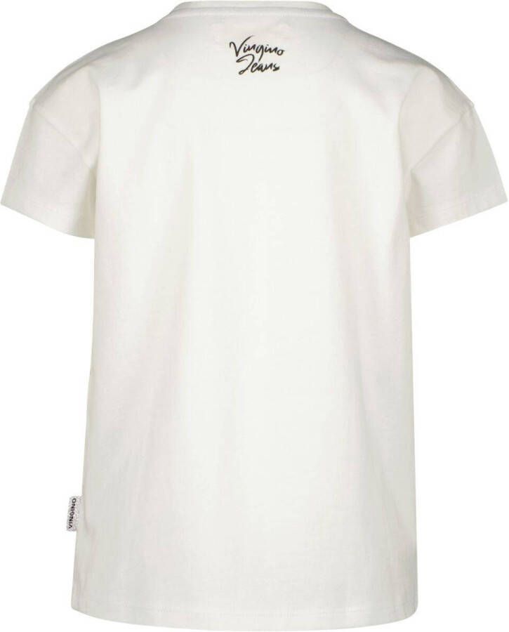 Vingino T-shirt met printopdruk wit