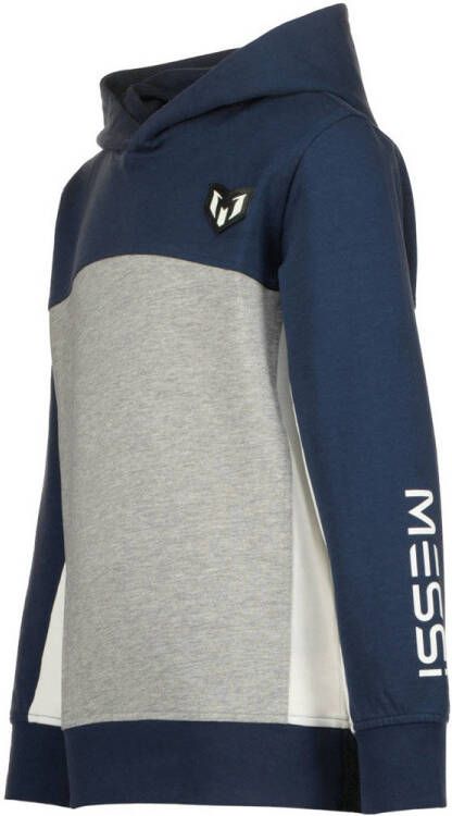 Vingino x Messi hoodie Malpu donkerblauw grijs