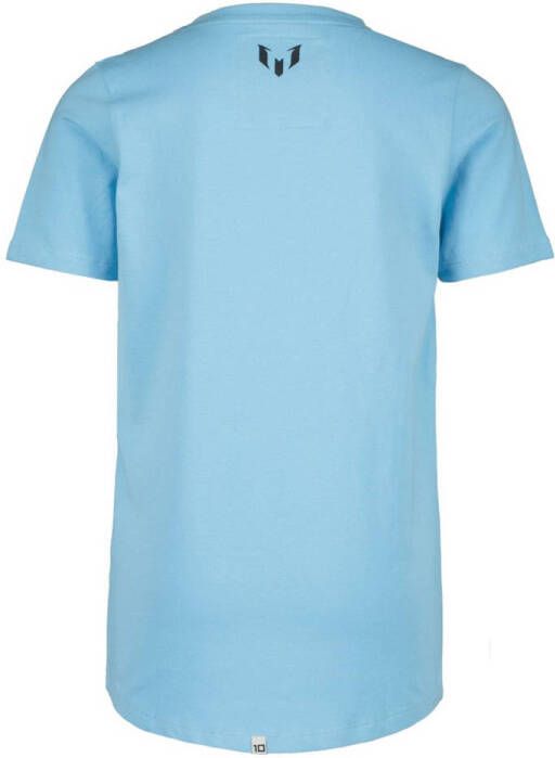 Vingino x Messi T-shirt met logo lichtblauw