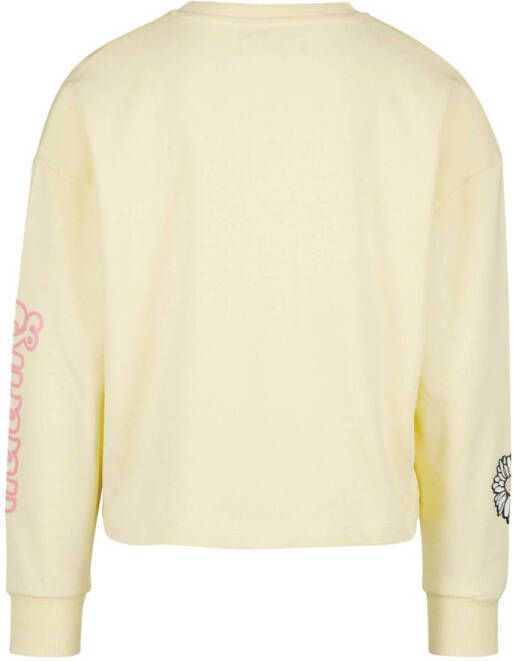 Vingino x Senna Bellod sweater met printopdruk geel