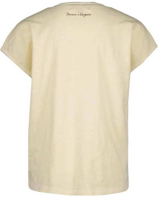 Vingino x Senna Bellod T-shirt Hillie met printopdruk zand