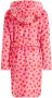 WE Fashion Badjas Roze Meisjes Polyester Capuchon All over print 110 116 - Thumbnail 2
