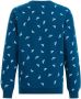 WE Fashion sweater met all over print hardblauw All over print 110 116 - Thumbnail 2