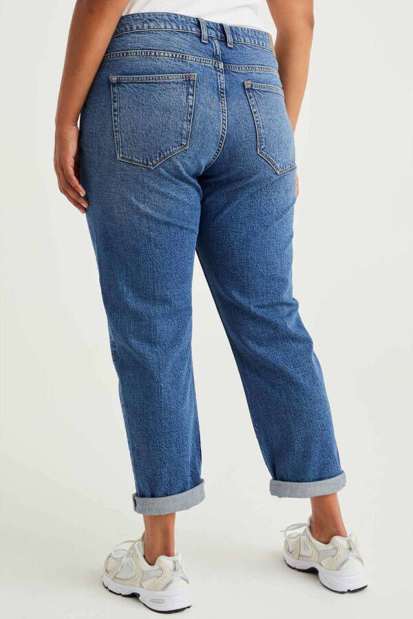 WE Fashion Curve cropped jeans medium blue denim