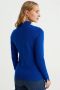 WE Fashion fijngebreide trui cobalt blauw - Thumbnail 3