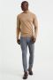 WE Fashion fijngebreide coltrui greige - Thumbnail 2