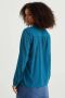WE Fashion blouse met textuur blauw - Thumbnail 2