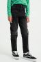 WE Fashion Blue Ridge high waist tapered fit jeans black denim Zwart Meisjes Stretchdenim 128 - Thumbnail 2