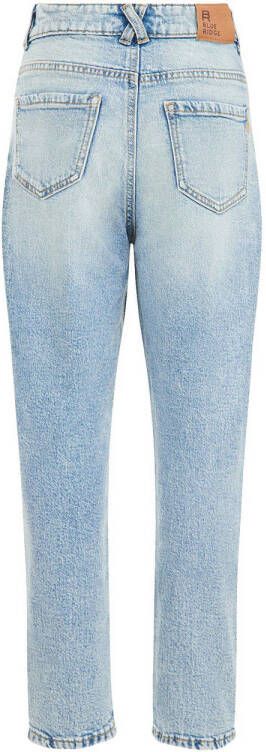 WE Fashion Blue Ridge high waist tapered fit jeans stone denim Blauw Meisjes Stretchdenim 122 - Foto 2