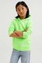WE Fashion Blue Ridge unisex hoodie limegroen Sweater Effen 110 116 - Thumbnail 3