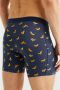 WE Fashion boxershort donkerblauw geel - Thumbnail 2