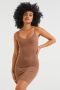 WE Fashion corrigerende jurk bruin - Thumbnail 3
