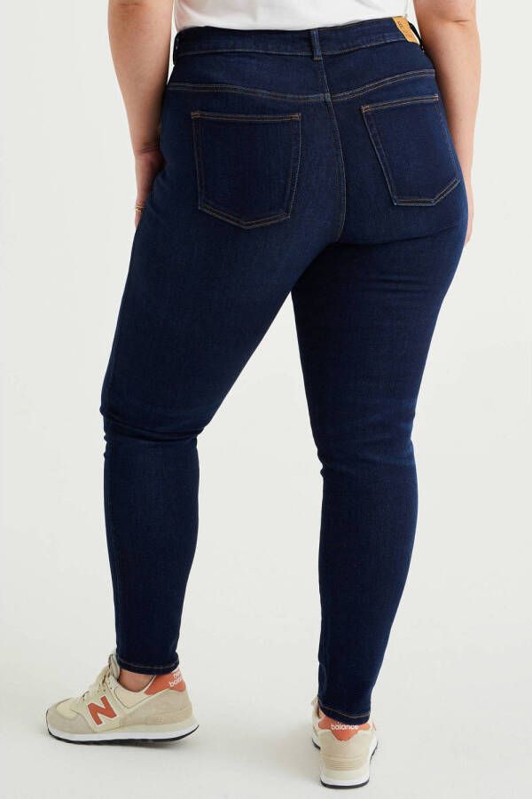 WE Fashion Curve skinny jeans dark blue denim - Foto 2
