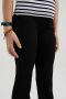WE Fashion flared broek van gerecycled polyester zwart Meisjes Gerecycled polyester (duurzaam) 152 - Thumbnail 4