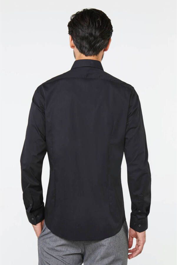 WE Fashion slim fit overhemd zwart - Foto 2