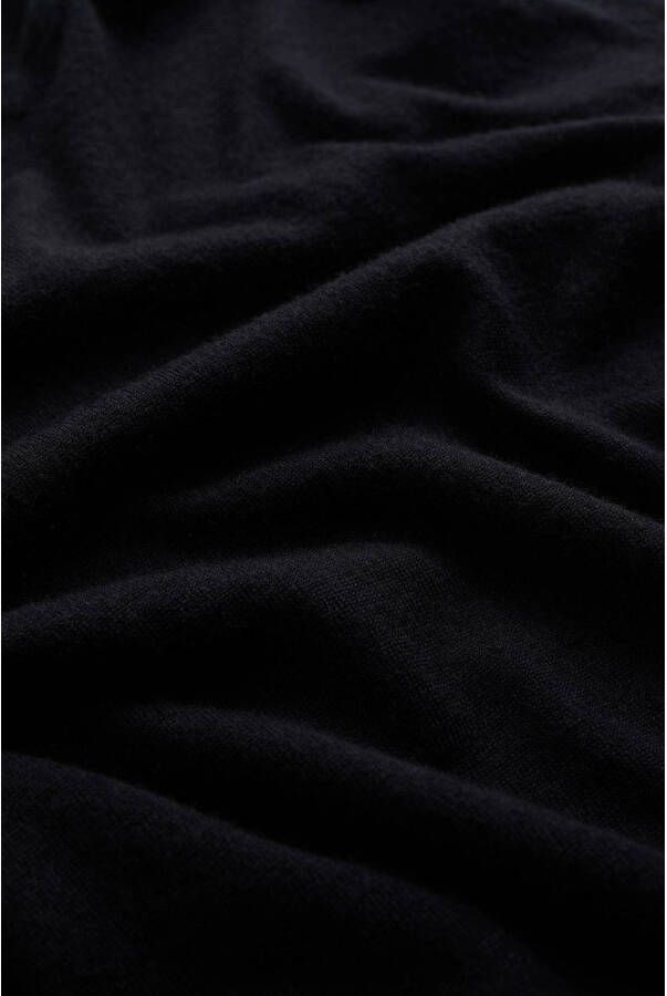 WE Fashion gemêleerde fijngebreide pullover van merinowol zwart - Foto 2