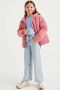 WE Fashion gewatteerde winterjas roze Meisjes Corduroy Capuchon 110 116 - Thumbnail 3